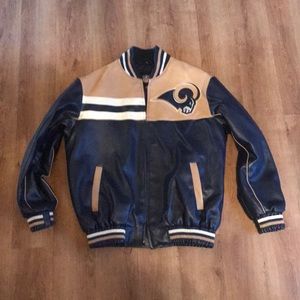 St. Louis rams leather jacket.